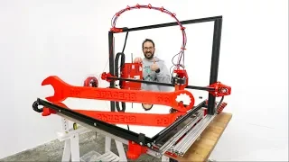 GIANT 3D PRINTER FROM SCRATCH - IT WORKS!