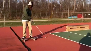 Amazing Blind Skateboarder