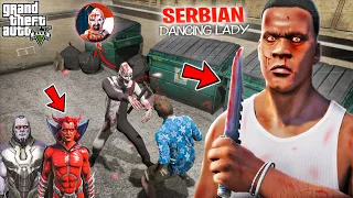 FRANKLIN FINALLY KILLS DEVIL BOSS OF SERBIAN DANCING LADY TO SAVE AVENGERS, SHINCHAN & CHOP IN GTA 5