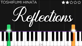 Toshifumi Hinata - Reflections | EASY Piano Tutorial