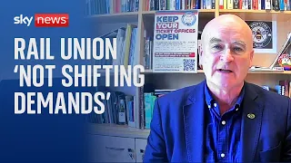 Rail union boss: We're not shifting our demands