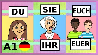 Deutsch lernen: DU oder SIE? / German lesson / Deutschkurs A1 / A2 / learning German for beginners