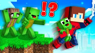 JJ Became SPIDER-MAN and Save Baby Mikey With Her PARENTS - in Minecraft Maizen