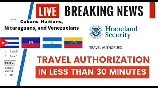 How to Receive Your Travel Authorization In Less Than 30 minutes #parole #haiti #biden #uscis #cuban