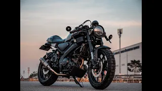 YAMAHA XSR155 CAFE RACER | LUMIX GH5 12-35MM SHORT VIDEO