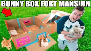 WORLDS CUTEST BOX FORT!! 📦🐰 Bunny Box Fort W/ Pool, Movie Theatre & More!