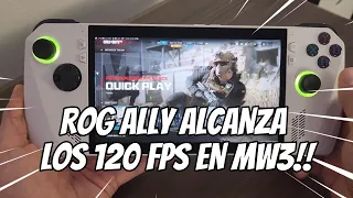 ROG ALLY es capaz de llegar a 120FPS en COD: MW3!!