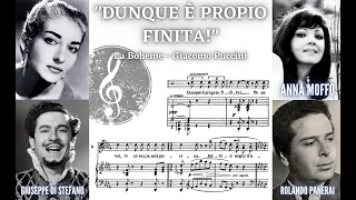 "Dunque è proprio finita?" - La Boheme (Callas, Moffo, Di Stefano, Panerai) with score HD