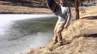 “Mesmerizing By The Ice” Hand Pan Drum in Nature (F Pygmy)