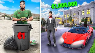 1 EURO vs 1,000,000 EURO Hotelkamer In GTA 5!