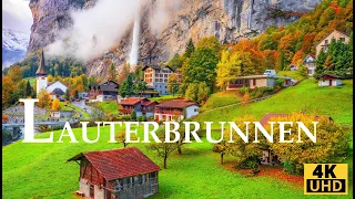 Швейцарские чудеса 4K: Живописные деревни& очаровательные пейзажи/звуки природы&расслабляющая музыка
