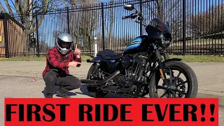 My FIRST Motorcycle Ride EVER! On a Harley Davidson Motorcycle