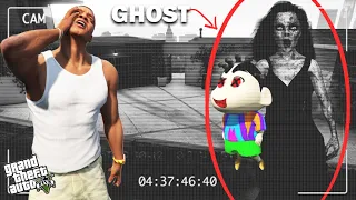 GTA 5 : Franklin Shinchan & Pinchan SAW A GHOST On Camera GTA 5 !