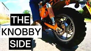 Are Motorcycle Knobby Tyres Really Any Difference On The Road?