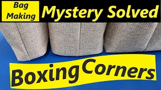 Boxed Bags How to Box your corners, a beginner's guide, choose your bag size. Size does Matter DIY