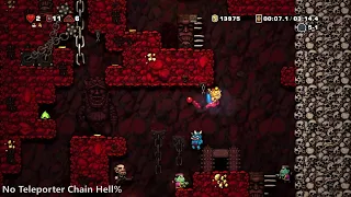 Spelunky HD - No Teleporter Chain Hell in 4:01.884