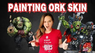 Painting Ork Skin w/ Contrast Paint & Drybrush