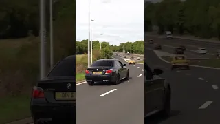 BMW E60 M5 V10 Leaving Petrolheadonism Live Car Show🚀 #shorts #bmwm5 #v10