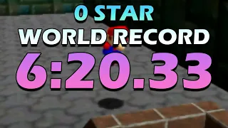 Super Mario 64 0 Star Speedrun 6:20.33 [World Record]