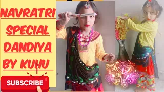 Navratri special  Dandiya Dance by kuhu🧿 @MsAbhasharma #navratri #dandiya #trending #youtube