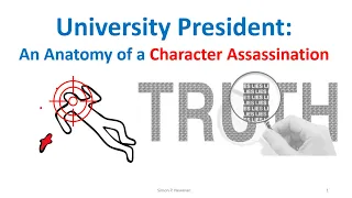 GSB90 TED Talk by Simon P Newman: An Anatomy of a Character Assassination
