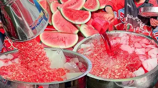 Viral Roadside Watermelon Juice | Farm Fresh Fruit Juice Making  | Refreshing Pakistani Street Food