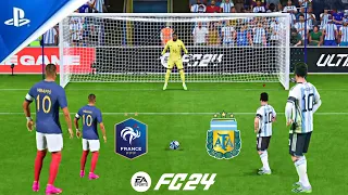 ARGENTINA VS FRANCE EA SPORTS FC 24 PENALTY SHOOTOUT PS5 GAMEPLAY