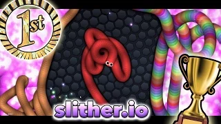 1ST PLACE FIRST TIME PLAYING - slither.io