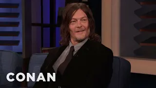 Norman Reedus On The Fan Who Bit Him | CONAN on TBS