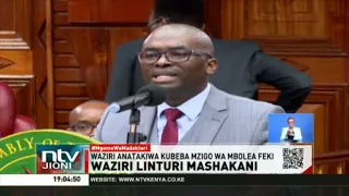 Uchunguzuzi kuhusu mswada wa kumng'atua waziri Linturi umeanza kusimilizwa kwenye bunge