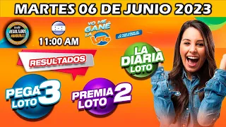 Sorteo 11 AM Resultado Loto Honduras, La Diaria, Pega 3, Premia 2, MARTES 06 DE JUNIO 2023