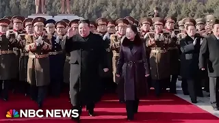 North Korea's Kim Jong Un takes daughter Kim Ju Ae to military parade