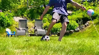 Slow Motion Soccer Ball Gender Reveal