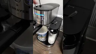почему моргает индикатор кофемашины BRAYER и приготовление latte