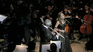 Jackie with James Galway at Carnegie Hall