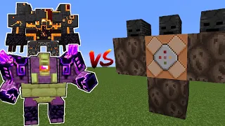 Wither Storm vs Netherite Monstrosity, Ender Guardian, Ender Golem, Ignis