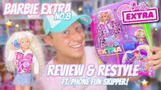 Barbie Extra no.8 🍩 Review & Restyle! (Ft  Phone fun Skipper!)