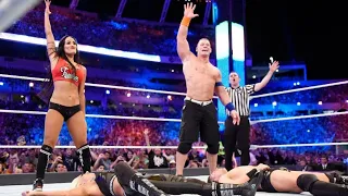 WWE - john cena and nikki bella VS The miz and Maryse | Wrestlemania 33 Full Match