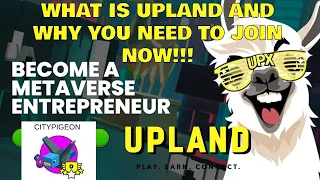 What is UPLAND and why you need to join now! Get in to the NFT Metaverse and make money every day.