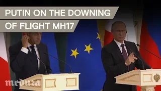 Putin on the downing of flight MH17