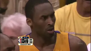 81. Kobe Bryant CLUTCH Game-Tying 3 over Rip Hamilton vs Detroit Pistons - (Game 2 2004 NBA Finals)