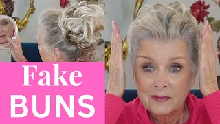 HOW TO WEAR A FAKE BUN OR HAIRPIECE EVEN IF YOU HAVE SHORT HAIR 👱🏻‍♀️
