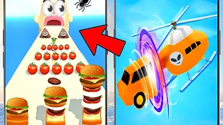 Unique Mobile Gameplay Comparison Which Android,iOS Games Is Better: Sandwich Runner,Shape Shifting?