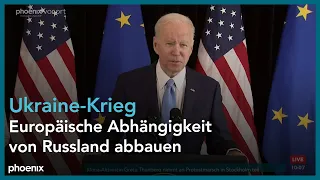 Joe Biden und Ursula von der Leyen zum Krieg in der Ukraine am 25.03.22