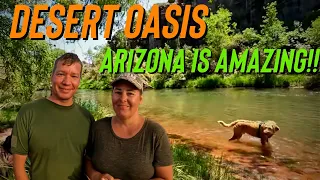 Free Camping on the Verde River in Clarkdale, Arizona! Our own private desert 🌵 oasis!!