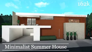 || Minimalist Summer House || Roblox Bloxburg Speedbuild || 162k ||