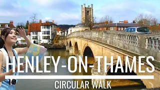 Henley-on-Thames Circular | Virtual 1.5 Hour Walk with Music | River Thames, Oxfordshire