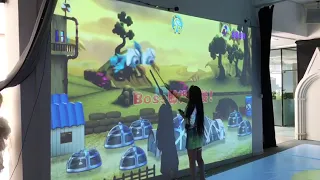 Interactive wall projection |little game