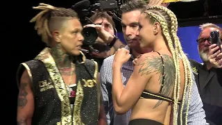 Britain Hart Beltran vs Christine Ferea BKFC Knucklemania 2 weigh-in and faceoff