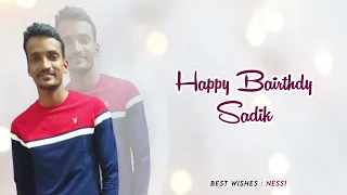 Happy Birthday Sadik Karkala S💞N  New Beary Birthday Song || Afreed Appi FT ||